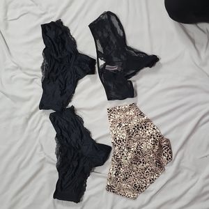 4 brand new Victoria secret panties size L